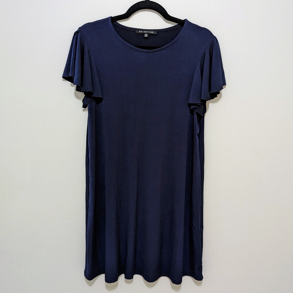 Split Flutter sleeve dress